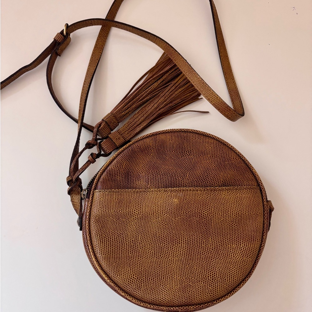 Patricia Nash Canteen Scafatti Lizard Round Crossbody Bag - Picture 6 of 10